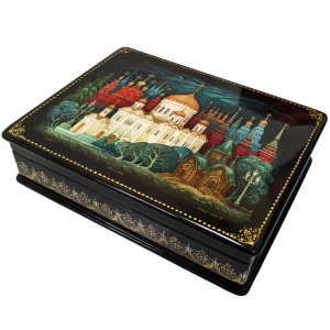 Casket "Moscow" with 4 caskets, Palekh